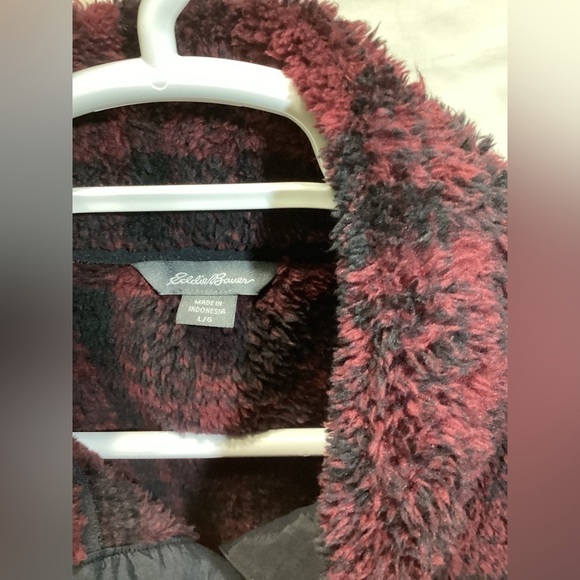 eddie bauer  plaid pullover snap button pull up - Picture 4 of 5